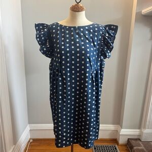 Karen Walker Blue Polka Dot Dress